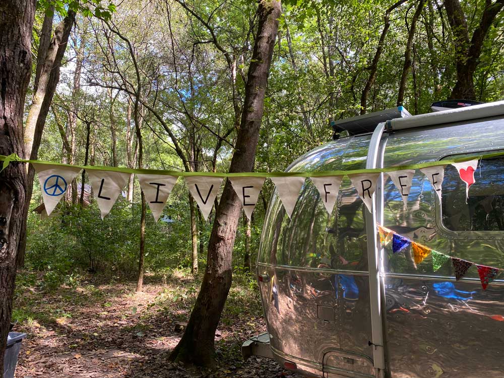 live free, vintage airstream