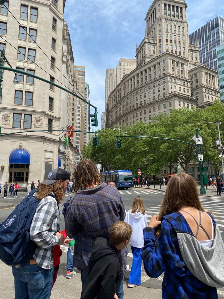 street corner in New York City